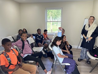 Building D and E first day