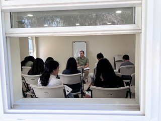 Building D and E first day