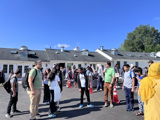 Building D and E first day